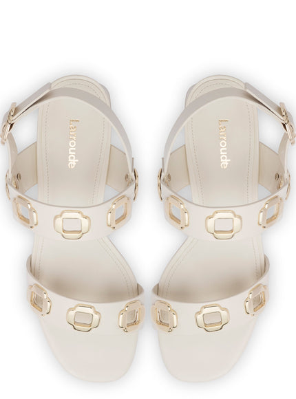 Milan Sandal In Ivory Leather