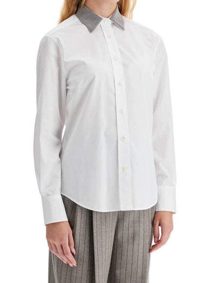 Brunello Cucinelli "shirt with beaded collar