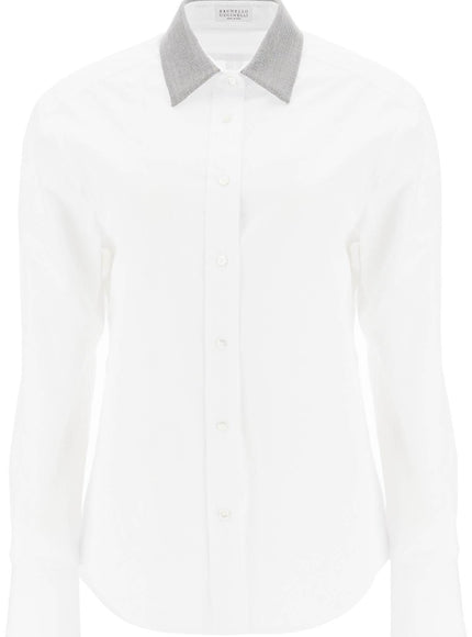 Brunello Cucinelli "shirt with beaded collar