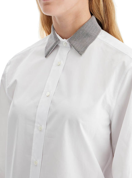 Brunello Cucinelli "shirt with beaded collar