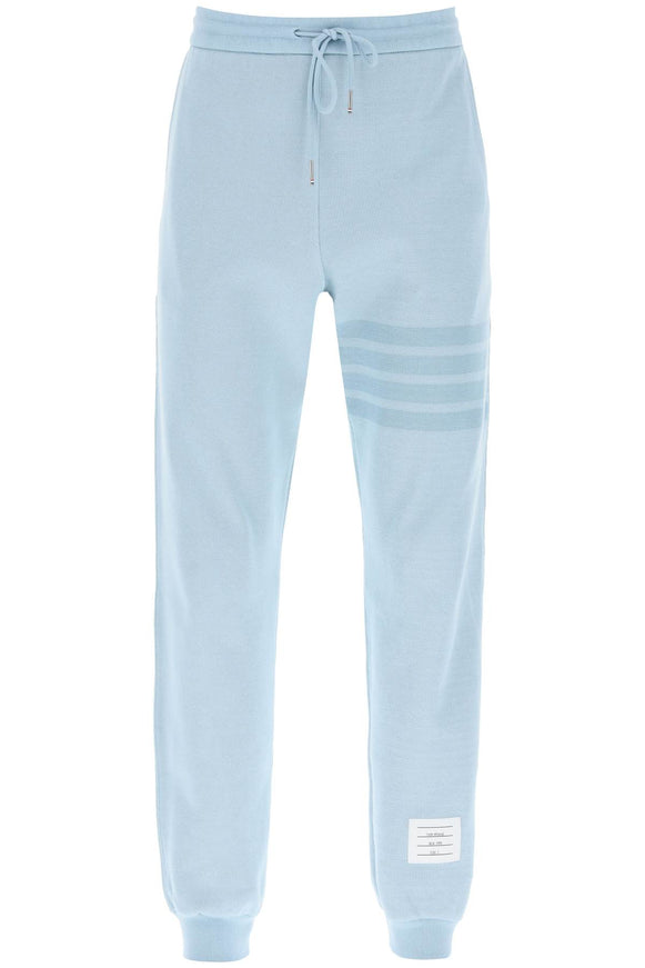 Thom Browne 4-bar joggers in cotton knit