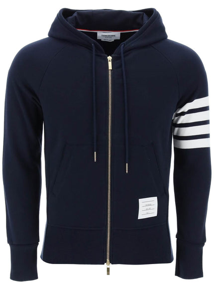 Thom Browne 4-bar zip-up hoodie