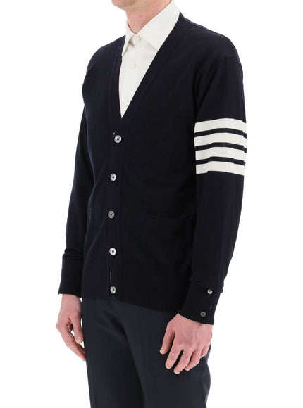 Thom Browne merino wool 4-bar cardigan