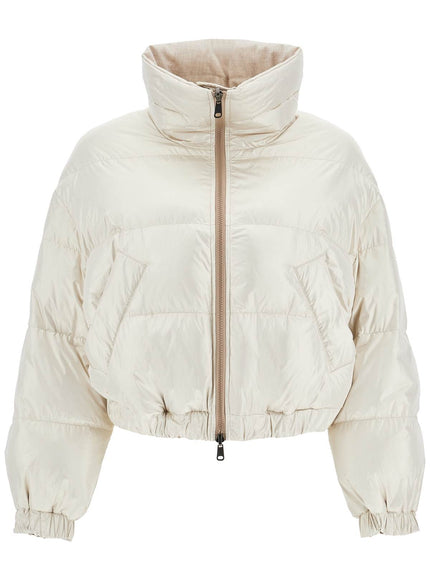 Brunello Cucinelli 'sparkling canvas down jacket with mon