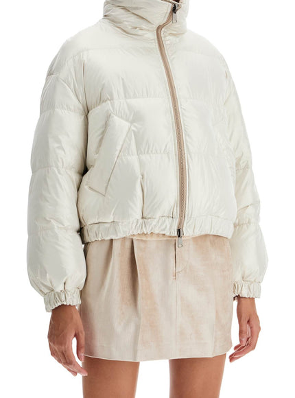 Brunello Cucinelli 'sparkling canvas down jacket with mon