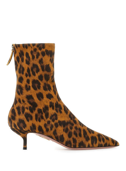 Aquazzura leopard print montmartre boot