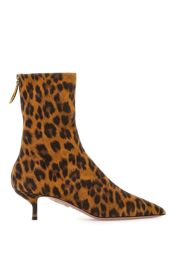 Aquazzura leopard print montmartre boot