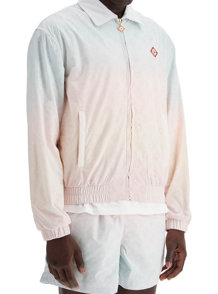 Casablanca track jacket with laser degradé details