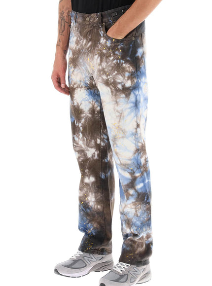 Darkpark mark tie-dye denim pants