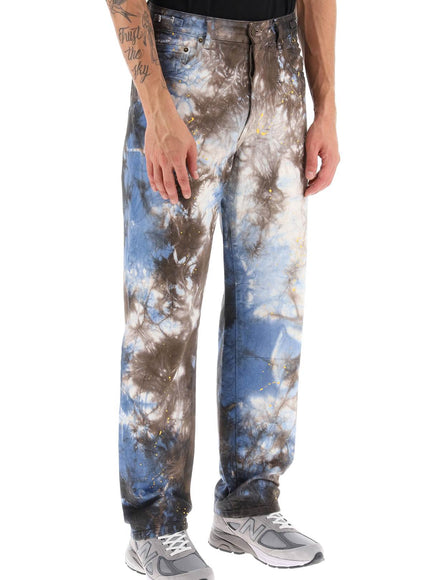 Darkpark mark tie-dye denim pants