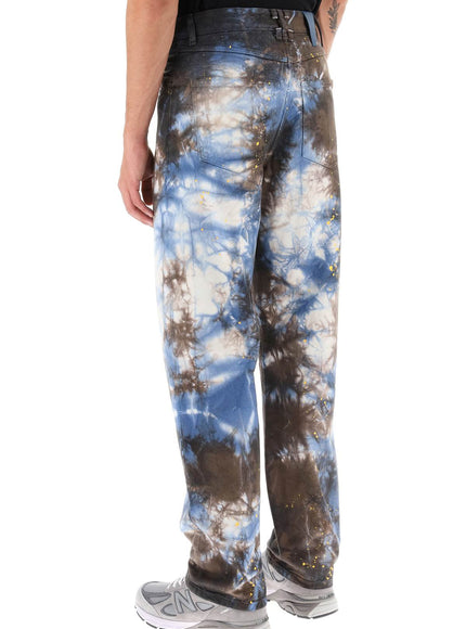 Darkpark mark tie-dye denim pants