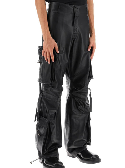 Darkpark luis lamb-leather cargo pants