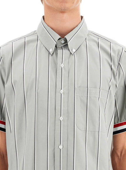 Thom Browne striped short-sleeved shirt