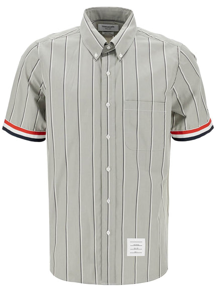 Thom Browne striped short-sleeved shirt