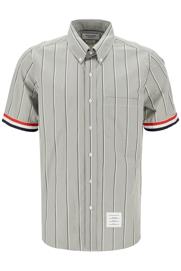 Thom Browne striped short-sleeved shirt