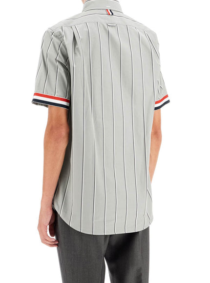 Thom Browne striped short-sleeved shirt