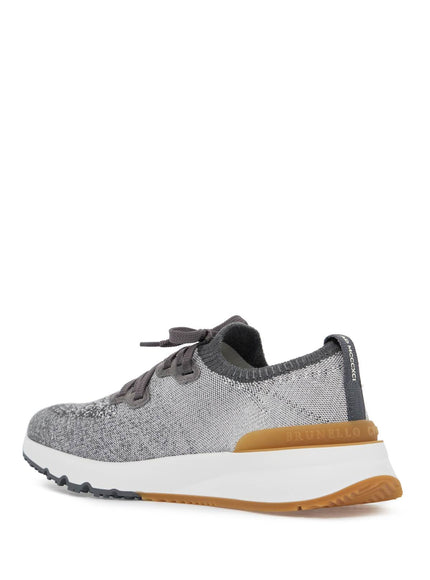 Brunello Cucinelli knit chine sneakers in