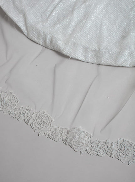 Magnolia Pearl and Floral Lace Cathedral Veil