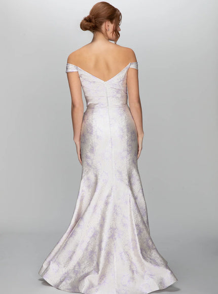 Anne Barge Margo Off the Shoulder Trumpet Gown
