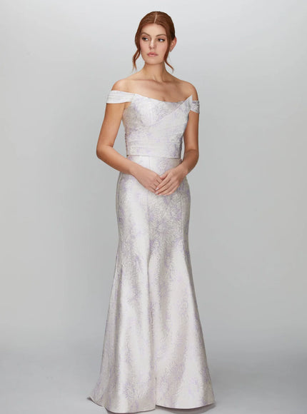 Anne Barge Margo Off the Shoulder Trumpet Gown