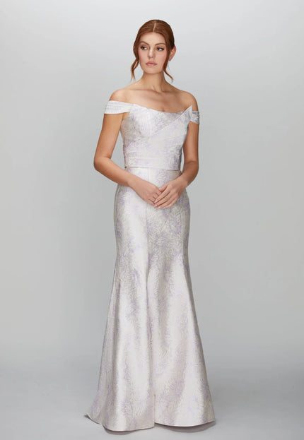 Anne Barge Margo Off the Shoulder Trumpet Gown