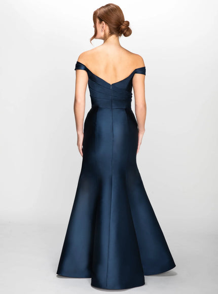 Anne Barge Margo Off the Shoulder Trumpet Gown