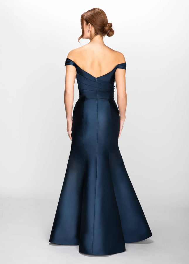 Anne Barge Margo Off the Shoulder Trumpet Gown