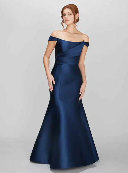 Anne Barge Margo Off the Shoulder Trumpet Gown