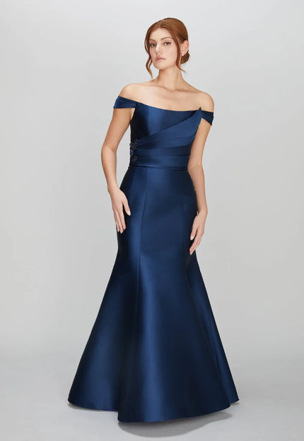 Anne Barge Margo Off the Shoulder Trumpet Gown