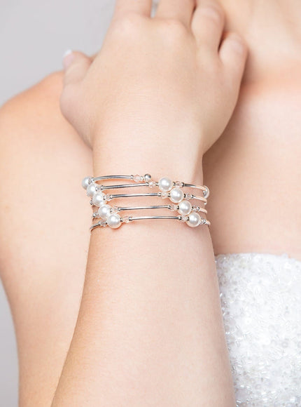 Markie Pearl Wrap Cuff Bracelet