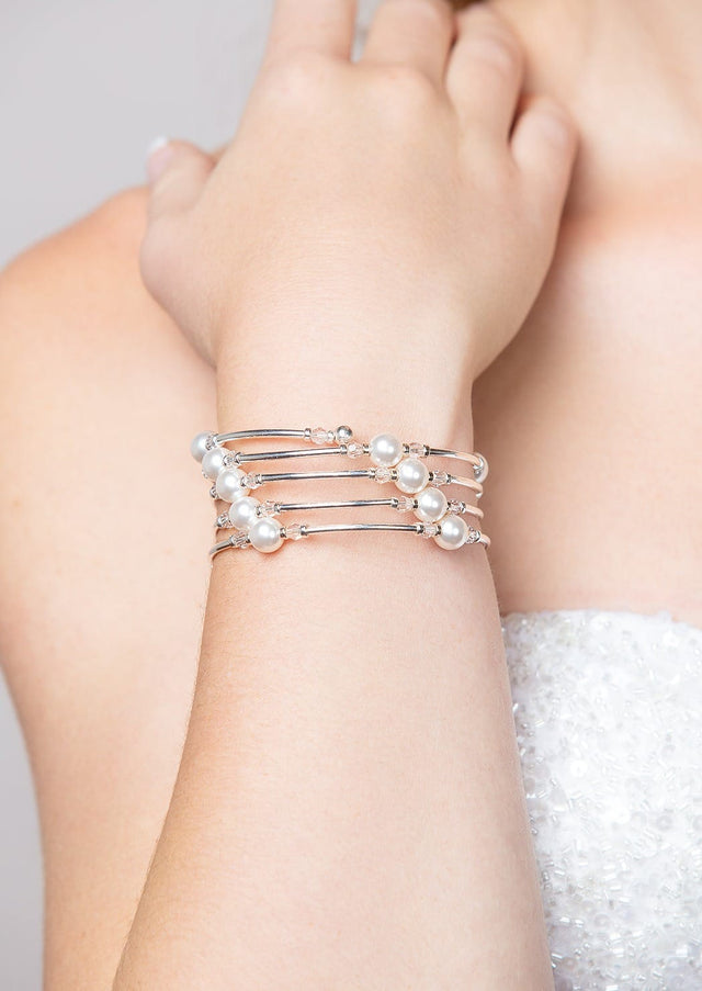 Markie Pearl Wrap Cuff Bracelet