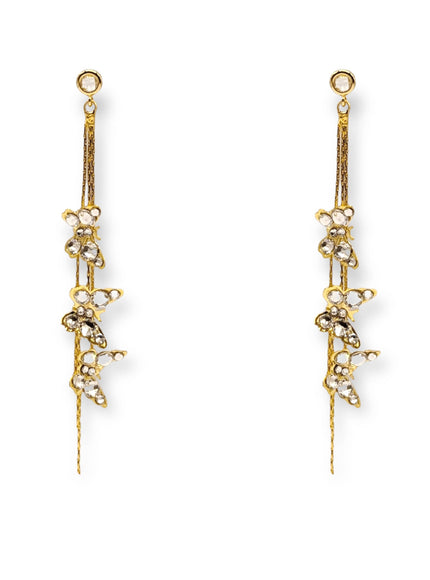 Meadow Crystal Butterfly Drop Earrings