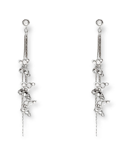 Meadow Crystal Butterfly Drop Earrings