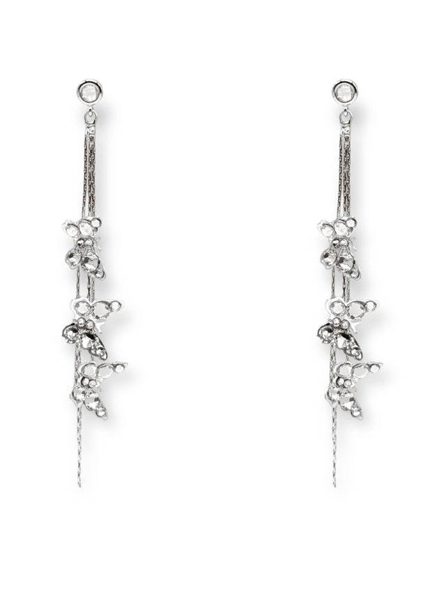 Meadow Crystal Butterfly Drop Earrings