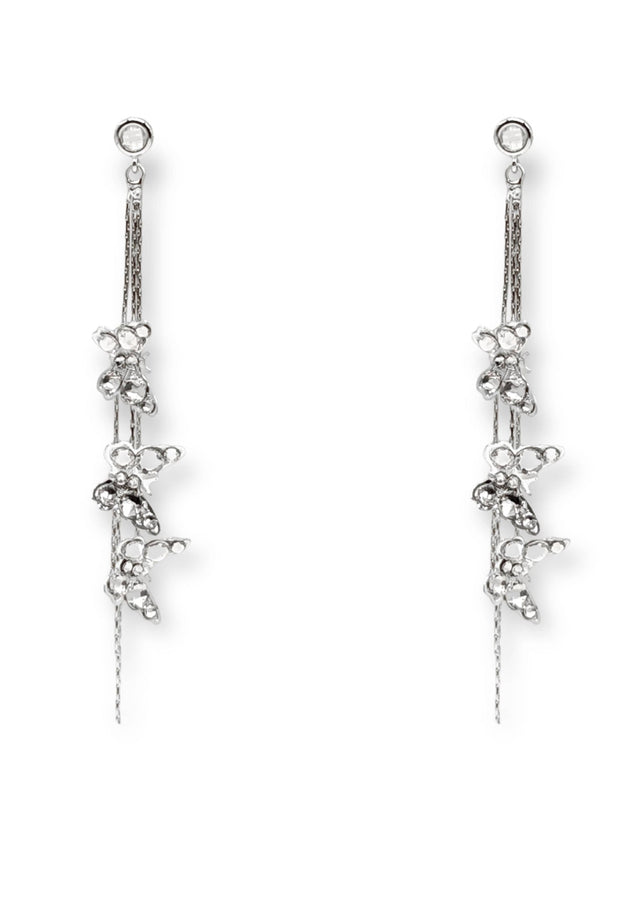 Meadow Crystal Butterfly Drop Earrings
