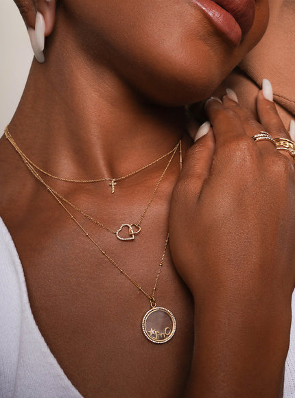 Zoe Lev 14K Gold Segment Chain Link Necklace