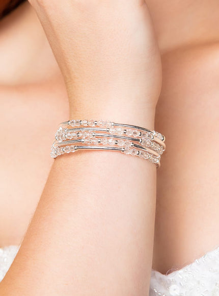 Miranda Crystal Wrap Cuff Bracelet