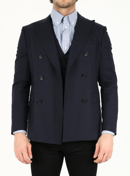 Tonello Blue Wool Jacket - Ellie Belle