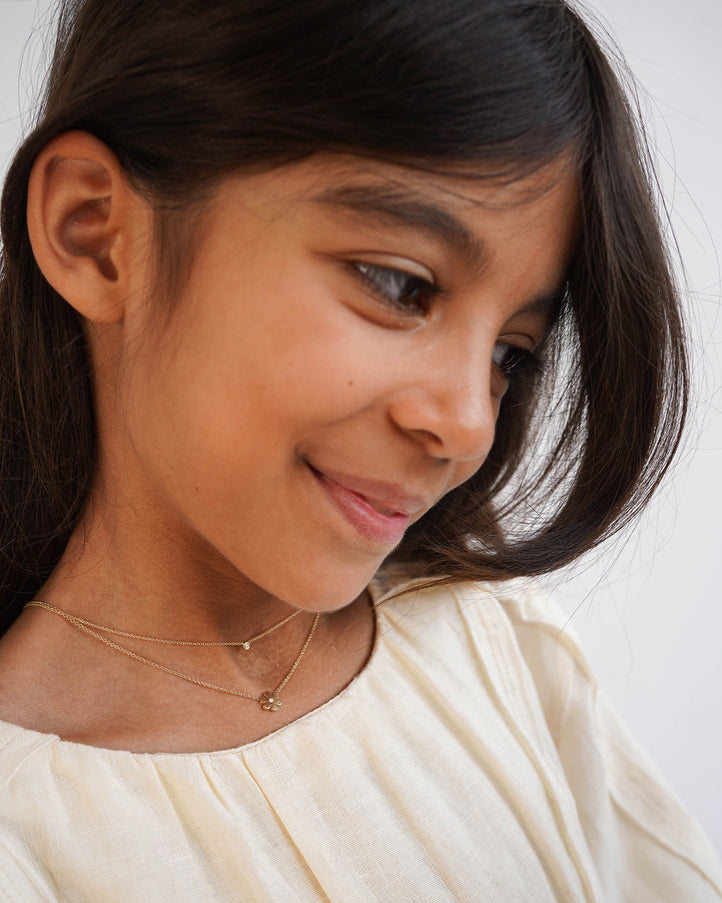Zoe Lev Bezel Diamond Necklace Mommy + Me