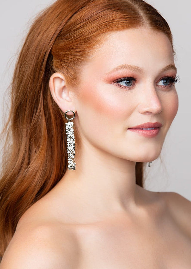 Morgan Disco Ball Crystal Drop Earrings
