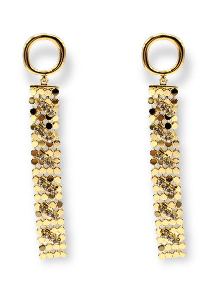 Morgan Disco Ball Crystal Drop Earrings