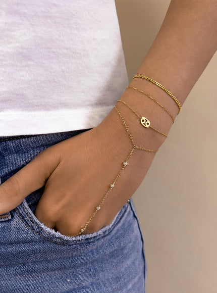 Zoe Lev 14K Gold Zodiac Bracelet