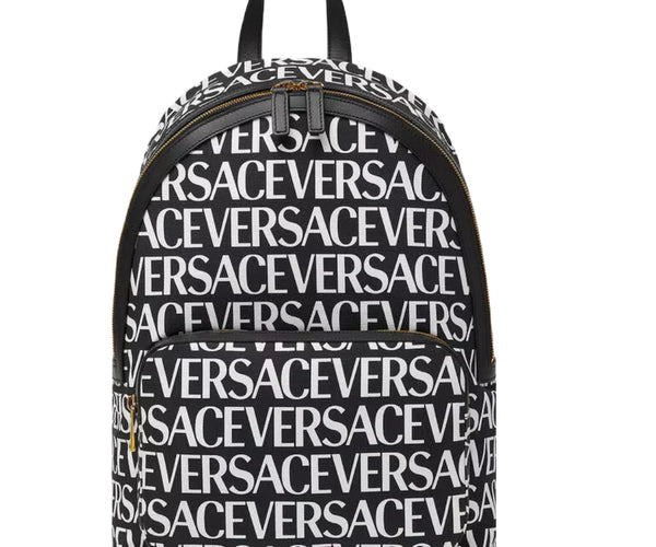 black versace mini backpack Men's Allover Logo Canvas – Ellie Belle Clam Outdoors Pack Sled its finished with padded livescope Size:GH52 Bat A Fry