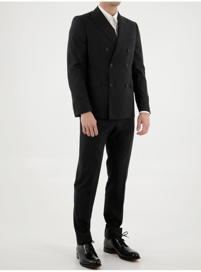 Tonello Black Wool Two-piece Suit - Ellie Belle
