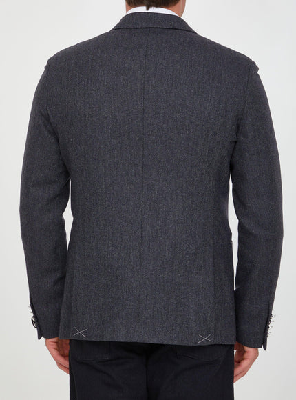 Tonello Grey Wool Jacket - Ellie Belle