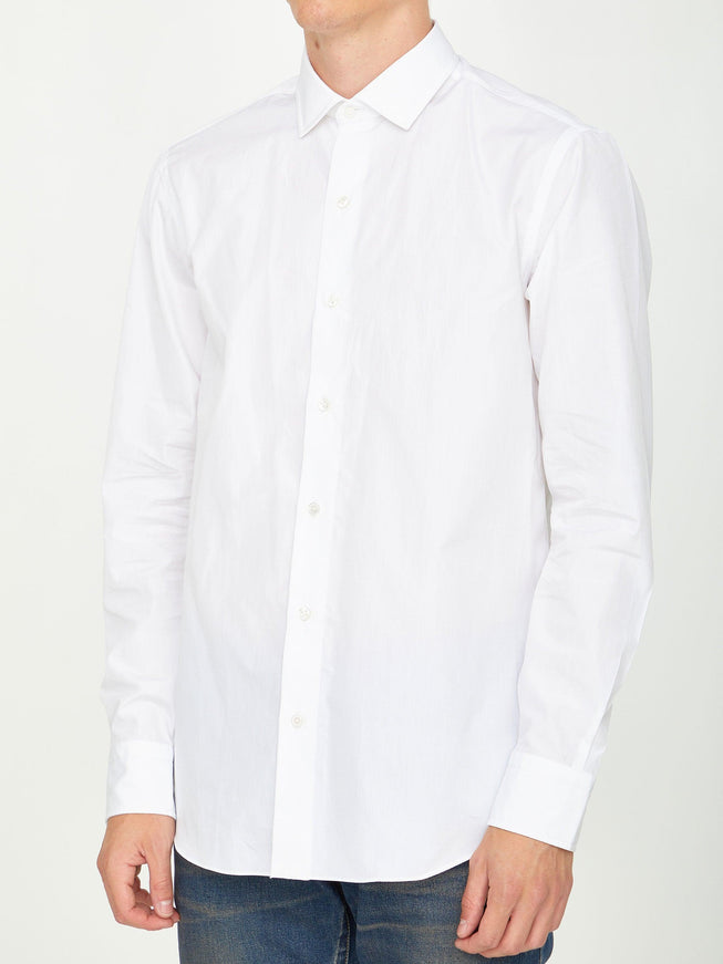 Salvatore Piccolo White Cotton Shirt - Ellie Belle