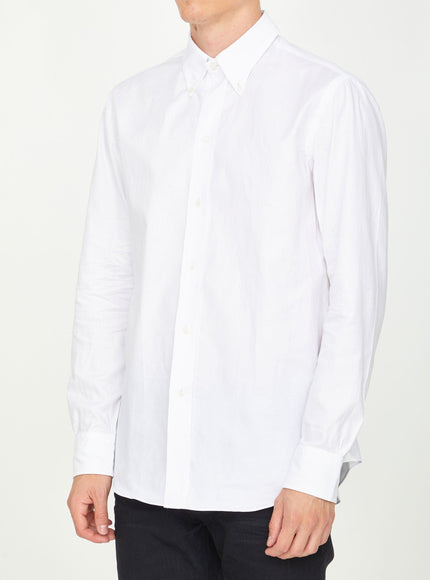 Salvatore Piccolo White Cotton Shirt - Ellie Belle