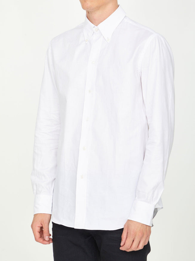 Salvatore Piccolo White Cotton Shirt - Ellie Belle