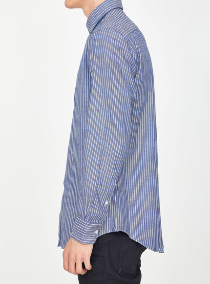 Salvatore Piccolo Striped Cotton Shirt - Ellie Belle