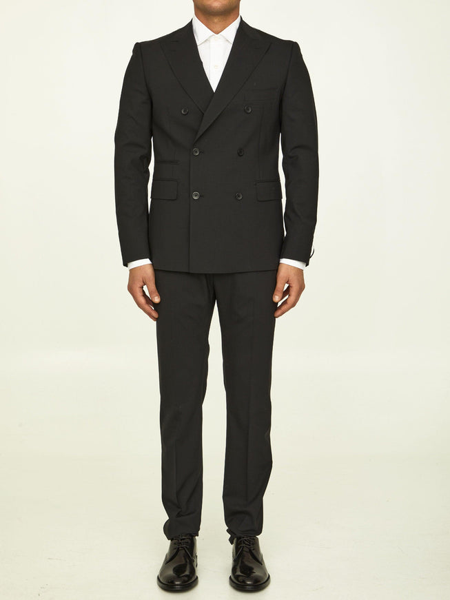 Tonello Black Stretch Wool Suit - Ellie Belle